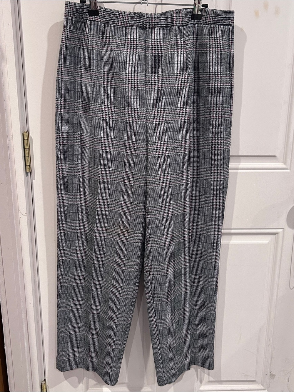 Alfred Dunner Gray Glen Plaid Dress Pants